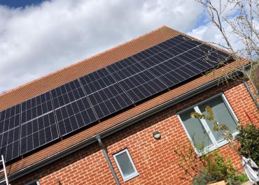 Solar array Newbury bungalow