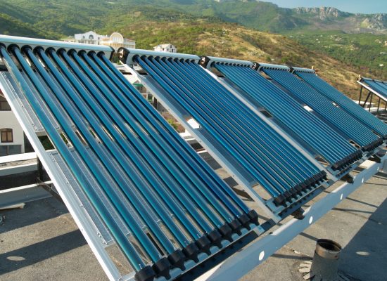Solar hot water panels